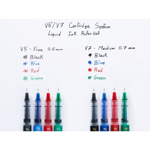 Pilot BegreenHi-tecpoint V5 rollerpen, 0,3mm, sort