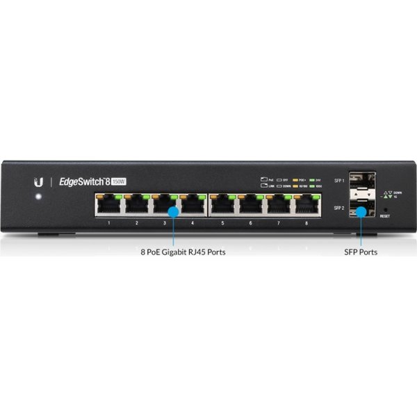 Ubiquiti ES-8-150W EdgeSwitch, 8-Ports