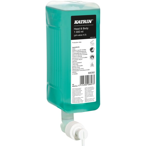 Katrin Head & Body sæbe, refil til dispenser