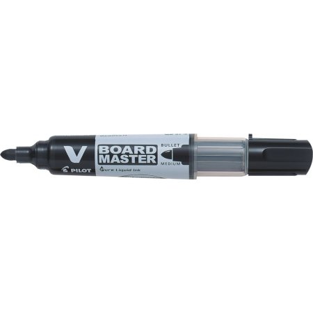 Pilot Begreen V-Board marker, rund spids, sort