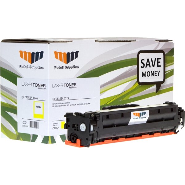 MM 312A/CF380A kompatibel HP lasertoner, gul
