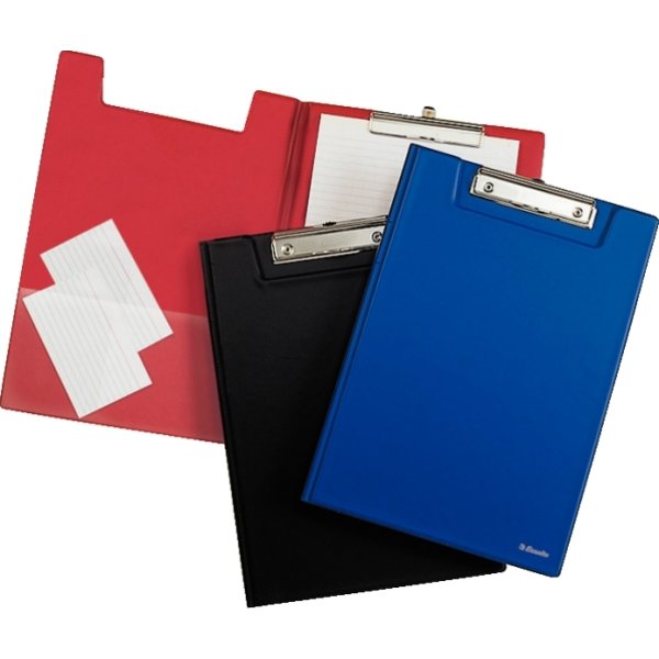 Esselte clipboard med forside A4, rød