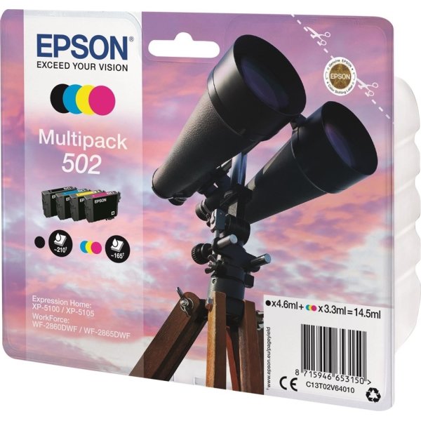 Epson T502 blækpatron multipakke, 14,5ml