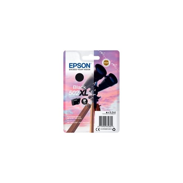 Epson T502 XL blækpatron sort, 9.2ml