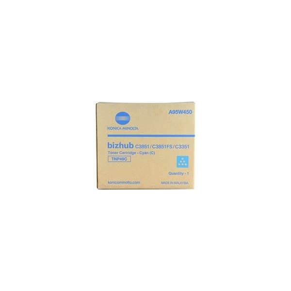 Konica Minolta C 3851 TNP49C toner, Cyan, 12.000s