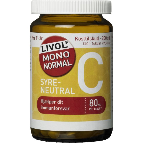 Livol Mono Normal C vitamin 80 mg, 280 stk