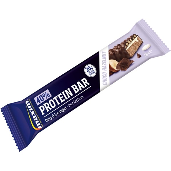 Maxim 40% proteinbar choko hazelnut, 50g