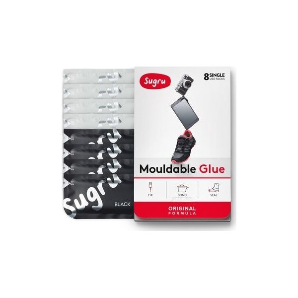 Sugru silikonegummi, Black & White 8 stk.