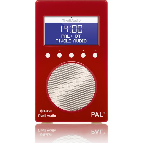 Tivoli Audio Pal+ DAB+/FM/BT radio, glossy red