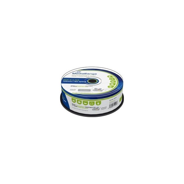 MediaRange DVD-R 16x 4.7GB printable, 25 stk