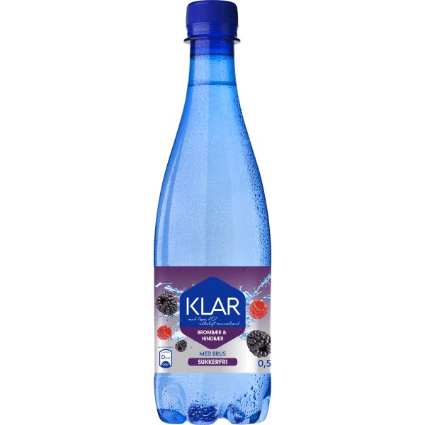 Aqua D'or KLAR Hindbær & Brombær, 0,5 l inkl. pant