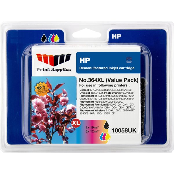MM 364XL/N9J74AE kompatibel HP blækpatron, sampak