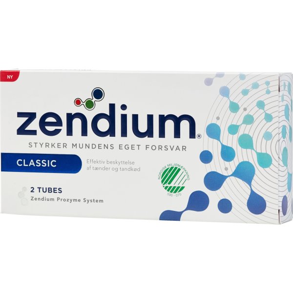 Zendium Tandpasta classic, 50 ml, 2 pak