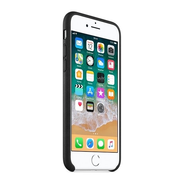 Apple iPhone 8/7 Leather Case, Black