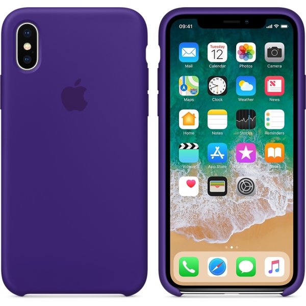 Apple iPhone X silikone cover, Ultra Violet