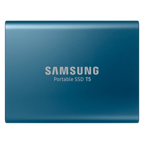 Samsung T5 ekstern SSD harddisk 250GB, blå