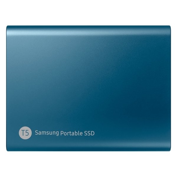 Samsung T5 ekstern SSD harddisk 250GB, blå