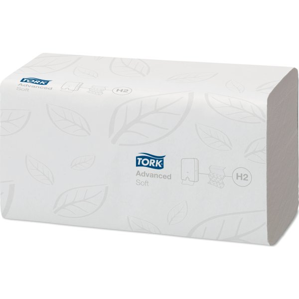 Tork H2 Xpress Advanced Håndklædeark, 3-fold,21 pk