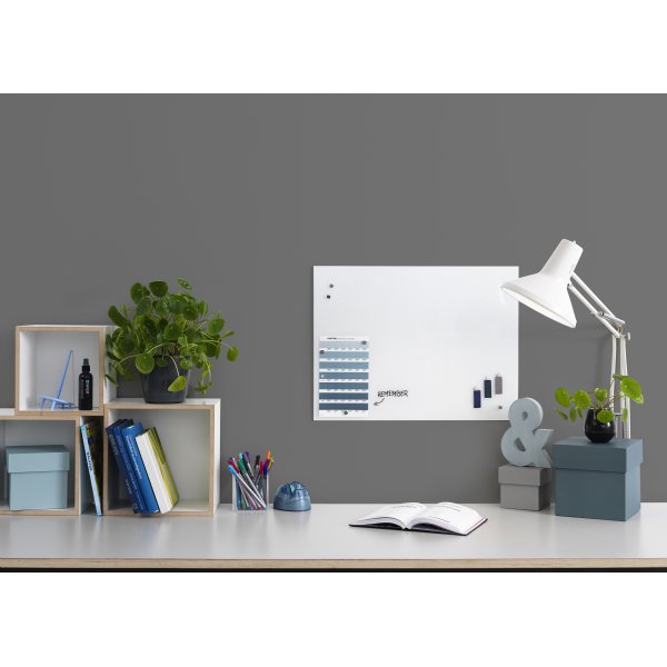 NAGA Glassboard magnetisk 60x45 cm, Pure White
