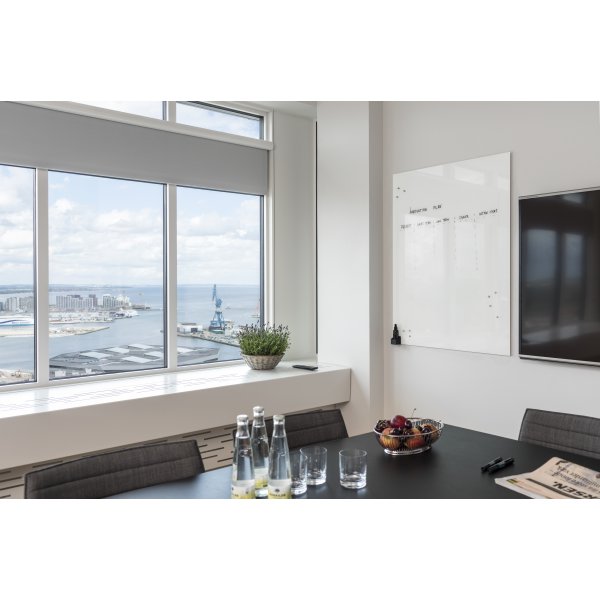 NAGA magnetisk glastavle, 150x120 cm, pure white