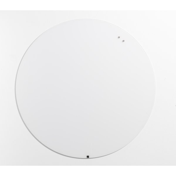 NAGA magnetisk glastavle, Ø100 cm, pure white