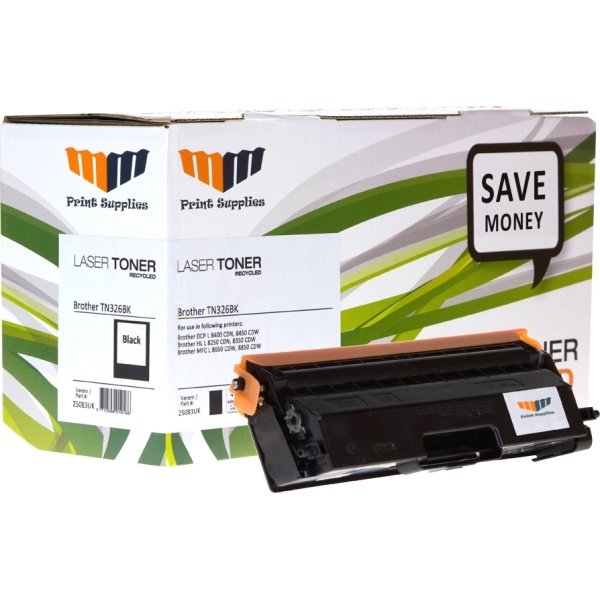MM TN326BK kompatibel lasertoner, sort, 4000s