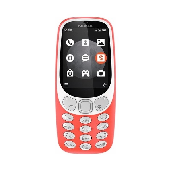 Retro Nokia 3310 Mobiltelefon med 3G, rød