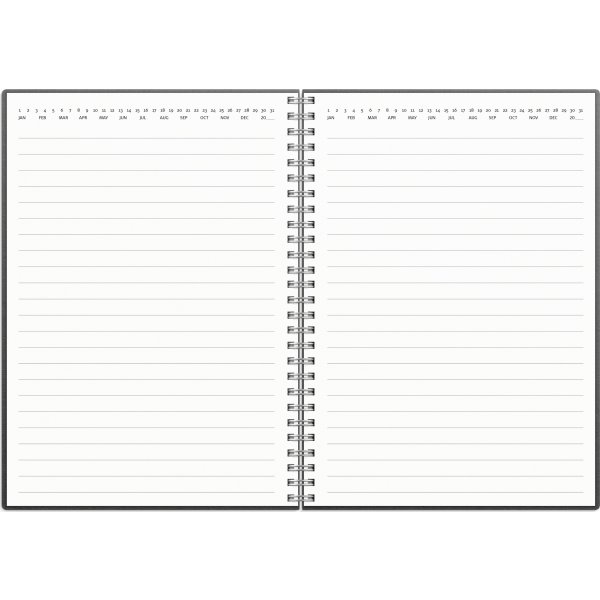 Mayland A5 notesbog, sort, refill