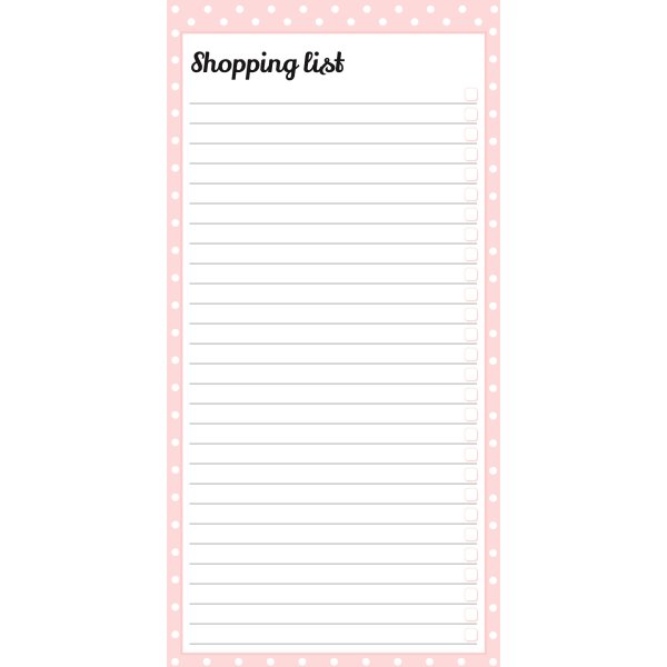 Mayland Shoppingliste, 100 x 200 mm
