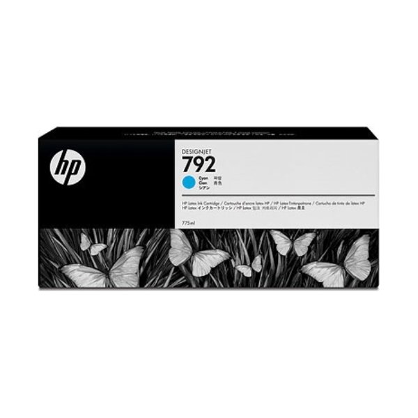 HP 792 Cyan latex (grå) blækpatron, 775ml