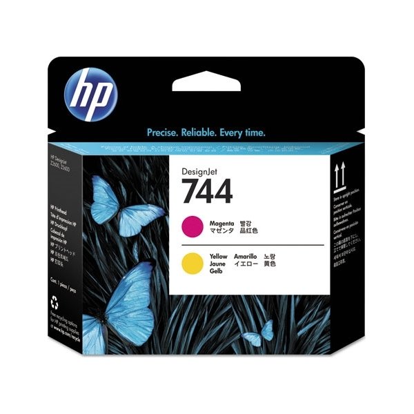 HP No744 Magenta & gul DesignJet printhoved