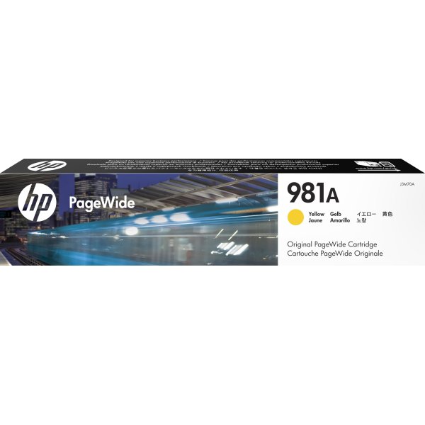 HP No981A blækpatron, gul, 6.000s