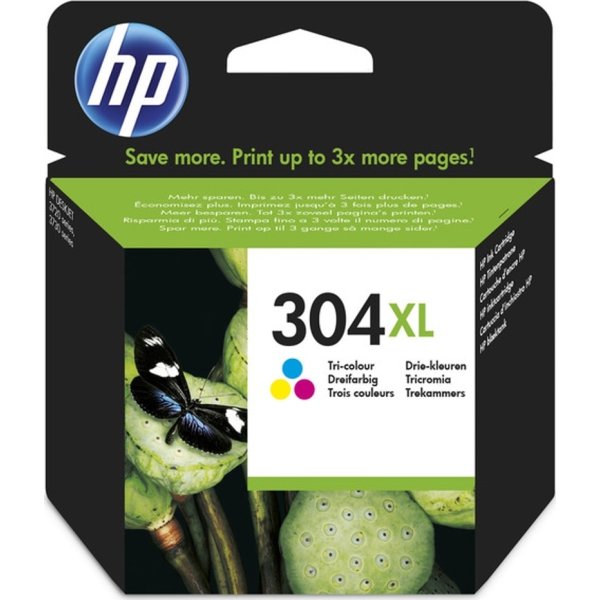 HP No304XL blækpatron blister, tri-farve, 300s