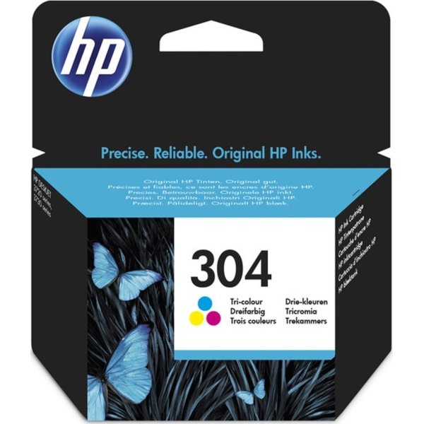 HP No304 blækpatron blister, tri-farve, 100s