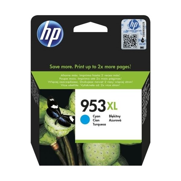 HP No953XL blækpatron blister, cyan, 1.600s