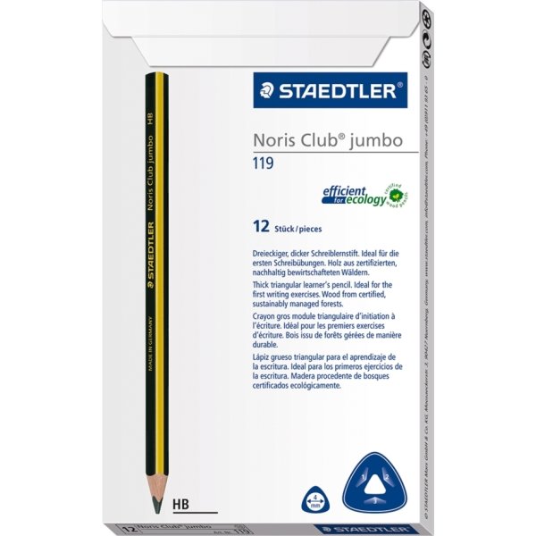Staedtler Noris Club Jumbo blyant 119 HB
