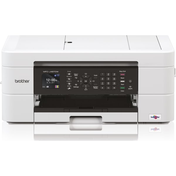Brother MFC-J497DW blæk MFP, hvid