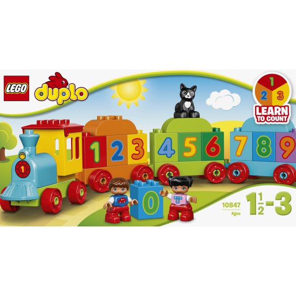 LEGO DUPLO 10847 Tog med tal, 1,5-3 år