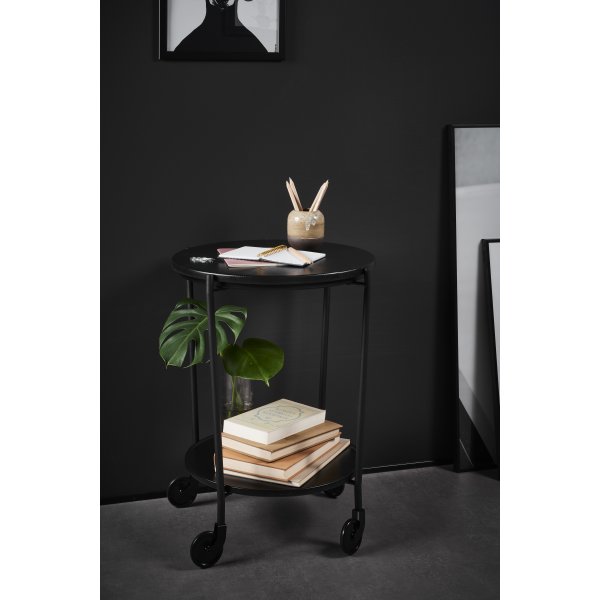 ROLLit bakkebord, sort metal, H.63xØ55 cm
