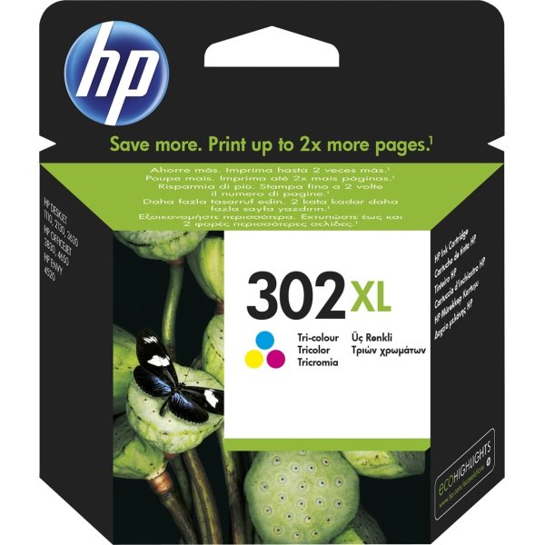 HP No302XL blækpatron, blister, farve, 330s