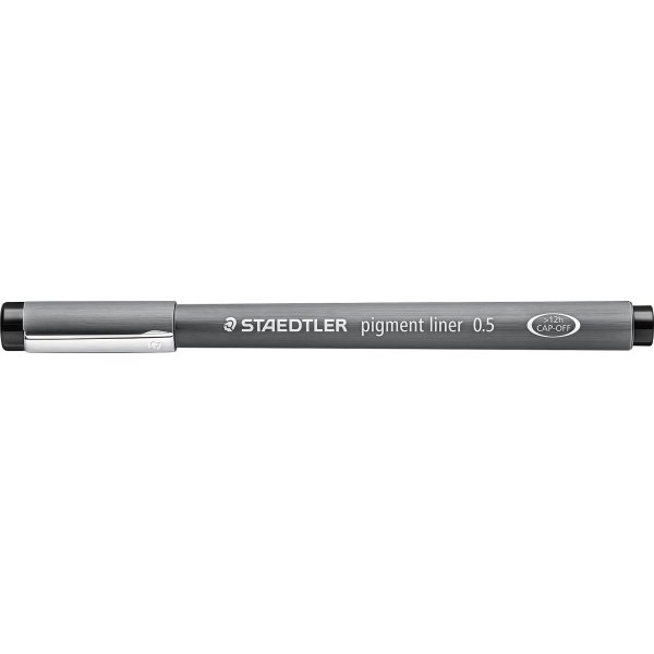 Staedtler Pigment Liner 308 Fiberpen 0,5 mm, sort