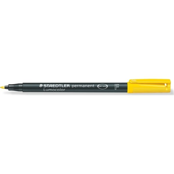 Staedtler Lumocolor 318 Marker F, perm, gul