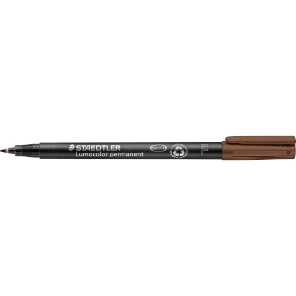 Staedtler Lumocolor 318 Marker F, perm, brun