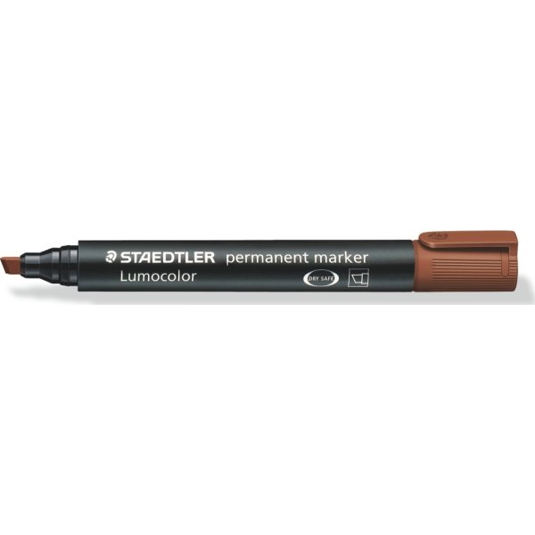 Staedtler Lumocolor 350 Marker skrå, perm, brun