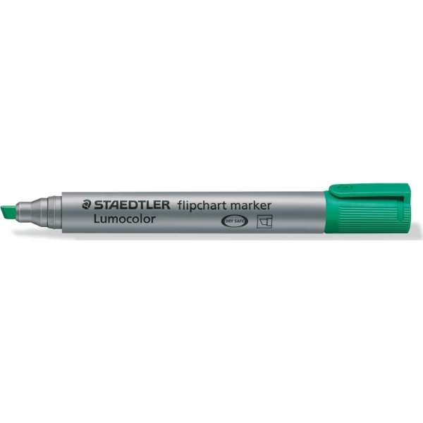 Staedtler Lumocolor 356B FO Marker skrå, grøn