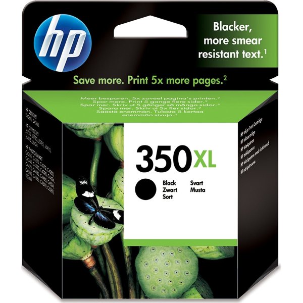 HP No350 blækpatron, blister, sort, 1000s