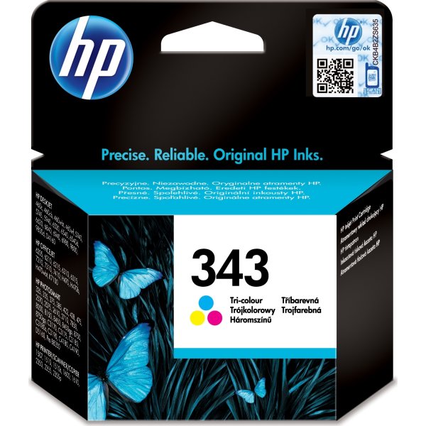 HP No343 blækpatron, blister, farve, 330s