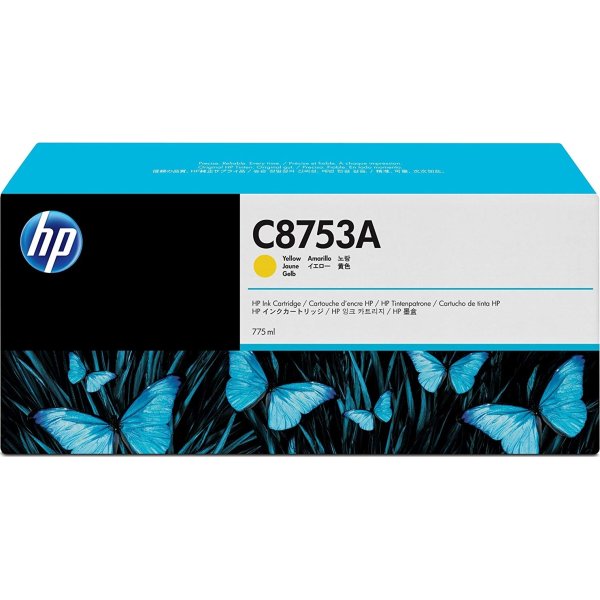 HP C8753A blækpatron, gul, 775ml