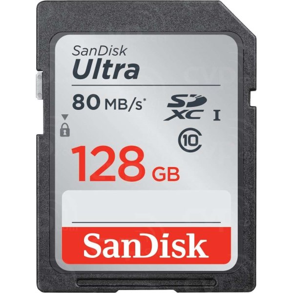 SanDisk Ultra UHS-I SDXC hukom.kort, 128GB