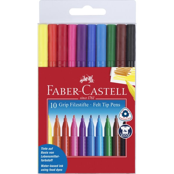 Faber-Castell Grip Tusser, 10 stk.